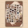 پک استیکر Browny | کد S30
