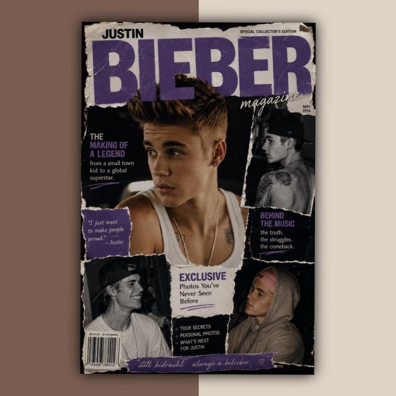 پک پوستر Justin Bieber | کد G290