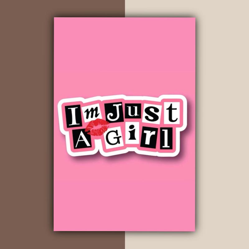 پک پوستر I'm Just a Girl | کد G295