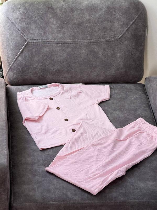 ست کراپ شلوار کبریتی قواره بزرگ  H&M 
