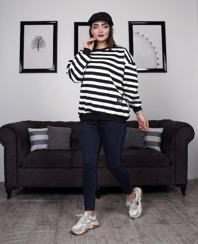 بلوز راه راه مزونی