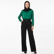 شلوار زنانه کرپ کنزو مدل بگ پیله دار 