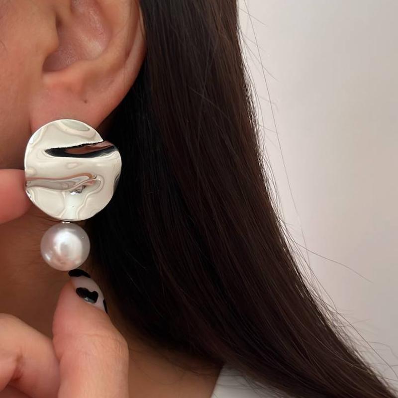 گوشواره کلاسیک دایره سیلور