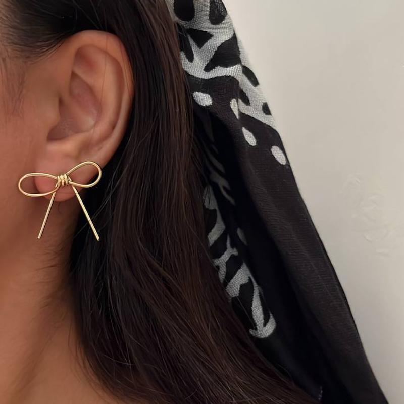 گوشواره پاپیون طلایی