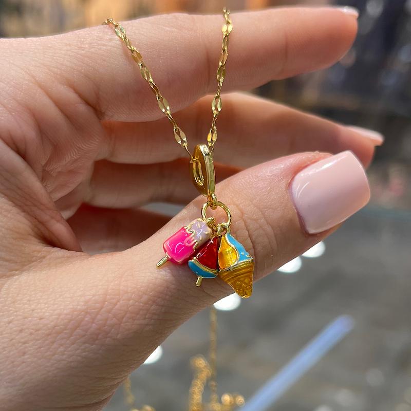 گردنبند چارم بستنی 