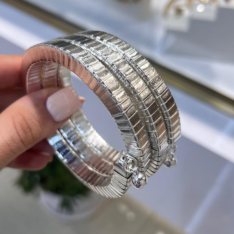 دستبند سه لاین سیلور