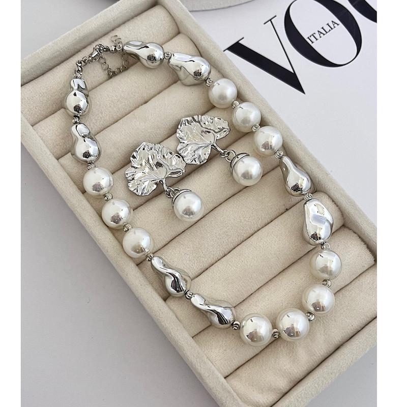 گردنبند گوشواره سیلور