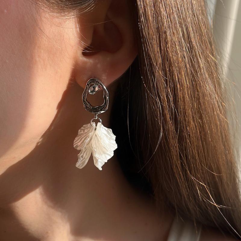 گوشواره پولکی سیلور 