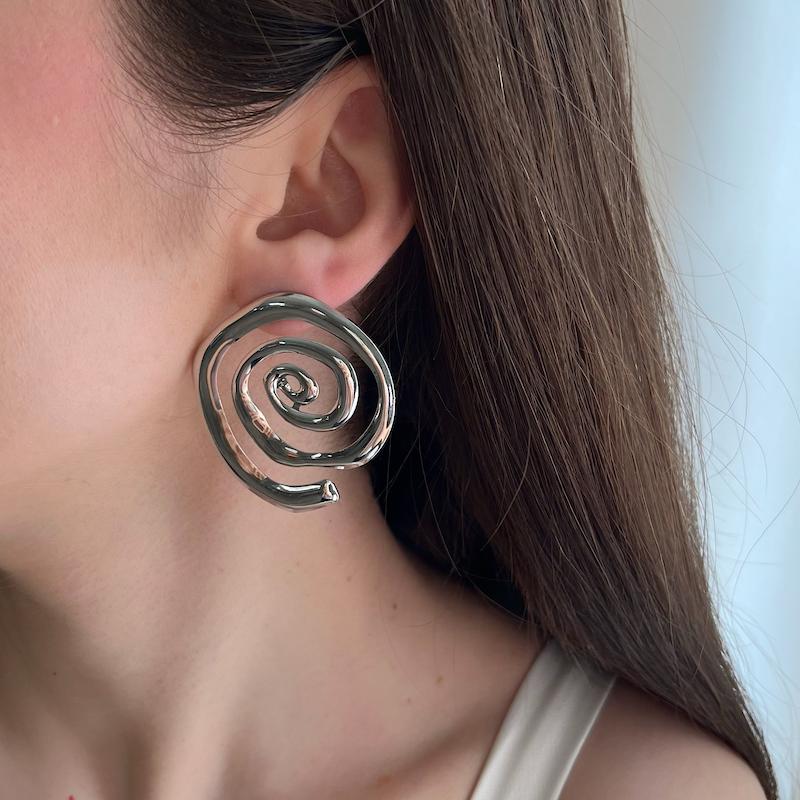 گوشواره حلزونی سیلور 