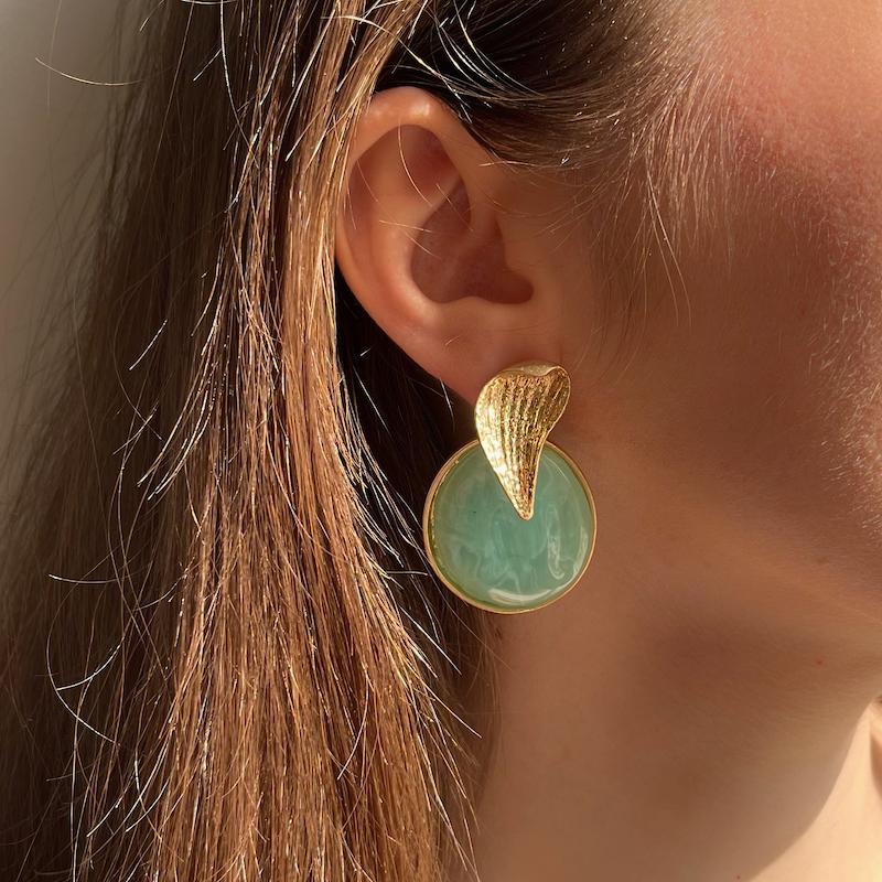 گوشواره سنگ فیروزه 