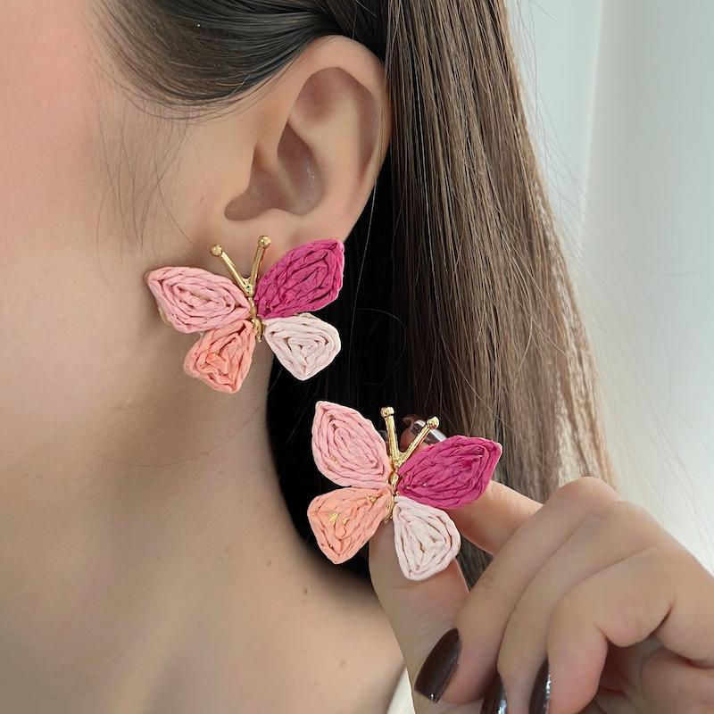 گوشواره پروانه رافیا