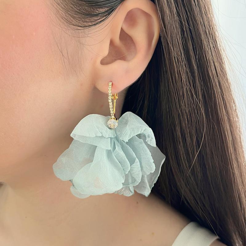 گوشواره حریر سبز 