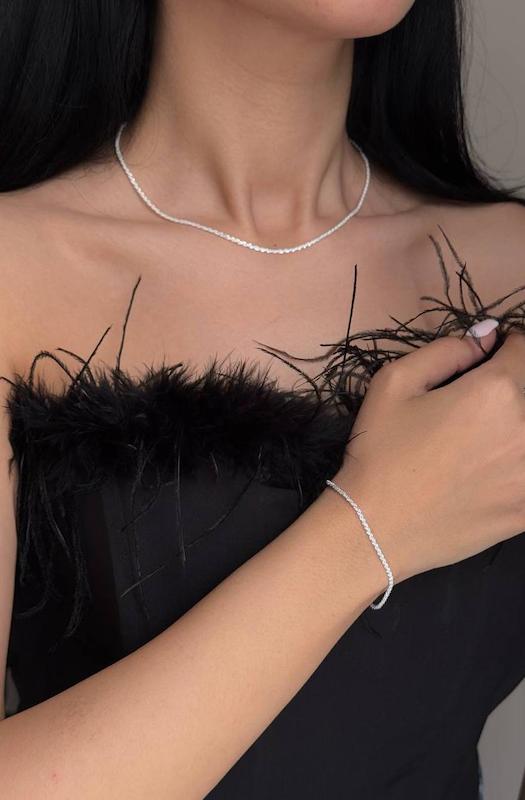 گردنبند دستبند خاویاری 