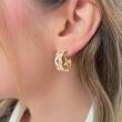 گوشواره حلقه ای پروانه 