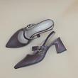 کفش زنانه مدل سگکی پاشنه دار پشت باز Slingback