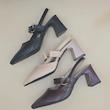 کفش زنانه مدل سگکی پاشنه دار پشت باز Slingback