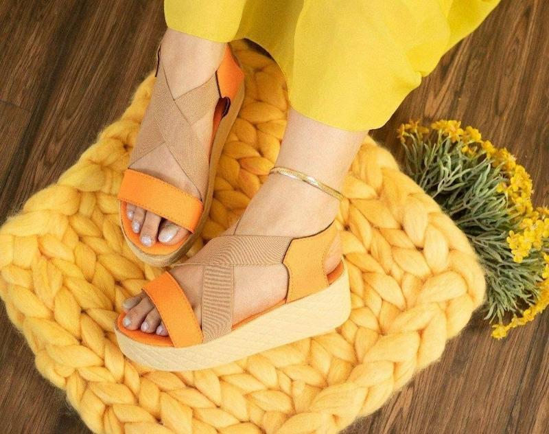 صندل رنگ پاستیلی لژدار