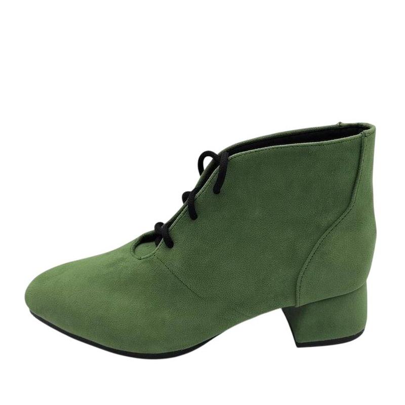 نیم بوت زنانه سبز تیره