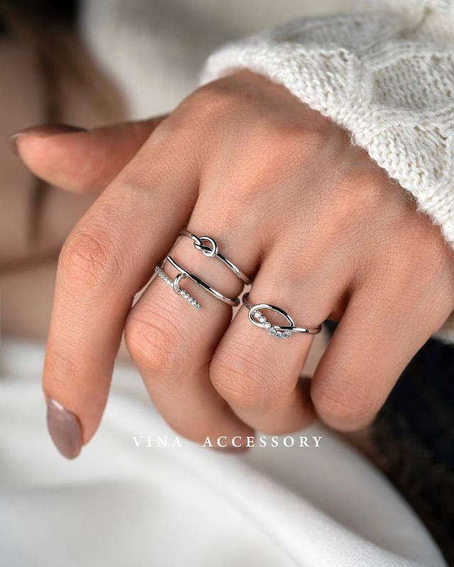 انگشتر جواهری گره ( ۱۱۱۱ )
