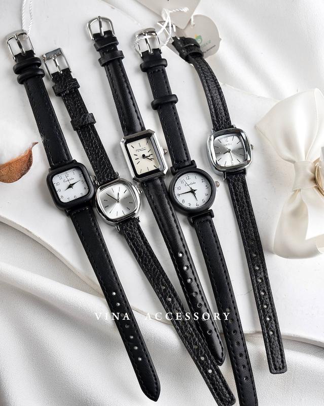 ساعت چرمیای مشکی