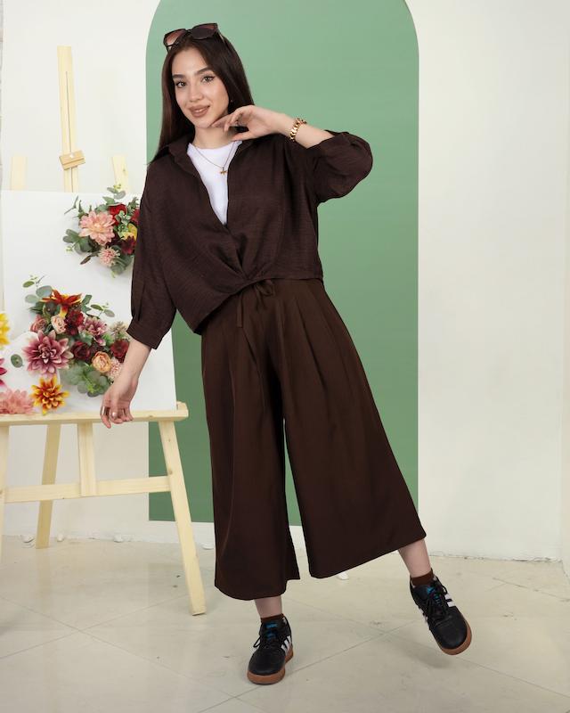 شومیز دخترانه دوتیکه مدل جلو چین | Vinabloom|vb101_pk-کپی-کپی