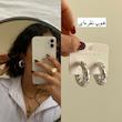 گوشواره‌های زارا نقره‌ای و طلایی
