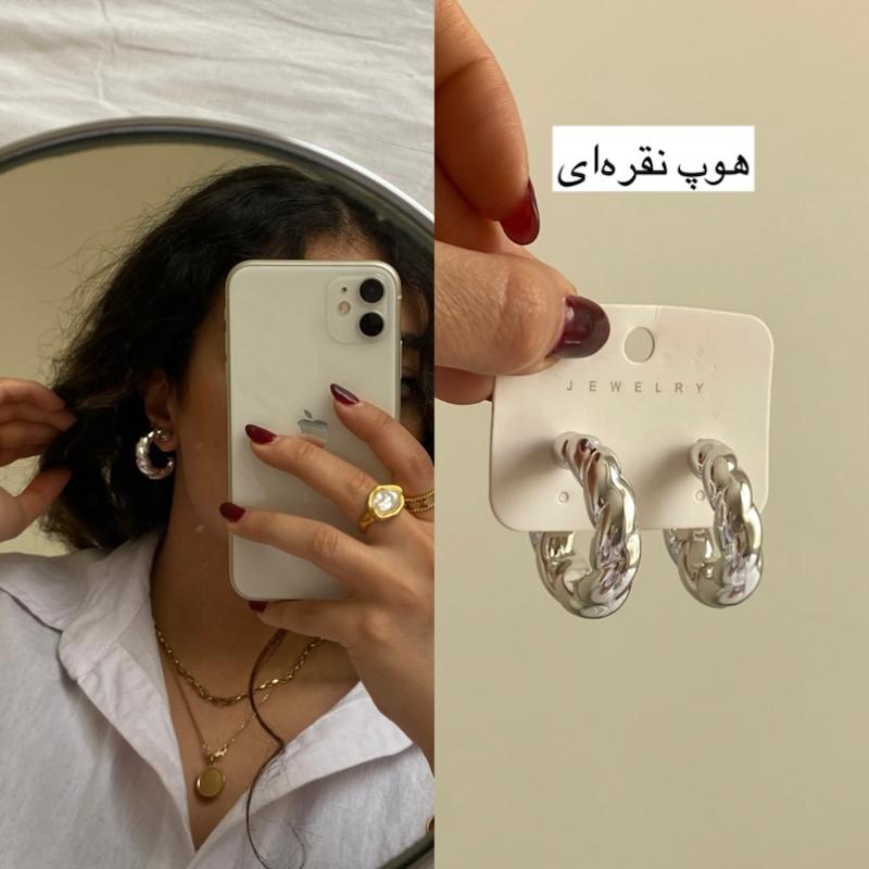 گوشواره‌های زارا نقره‌ای و طلایی