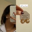 گوشواره‌های زارا نقره‌ای و طلایی