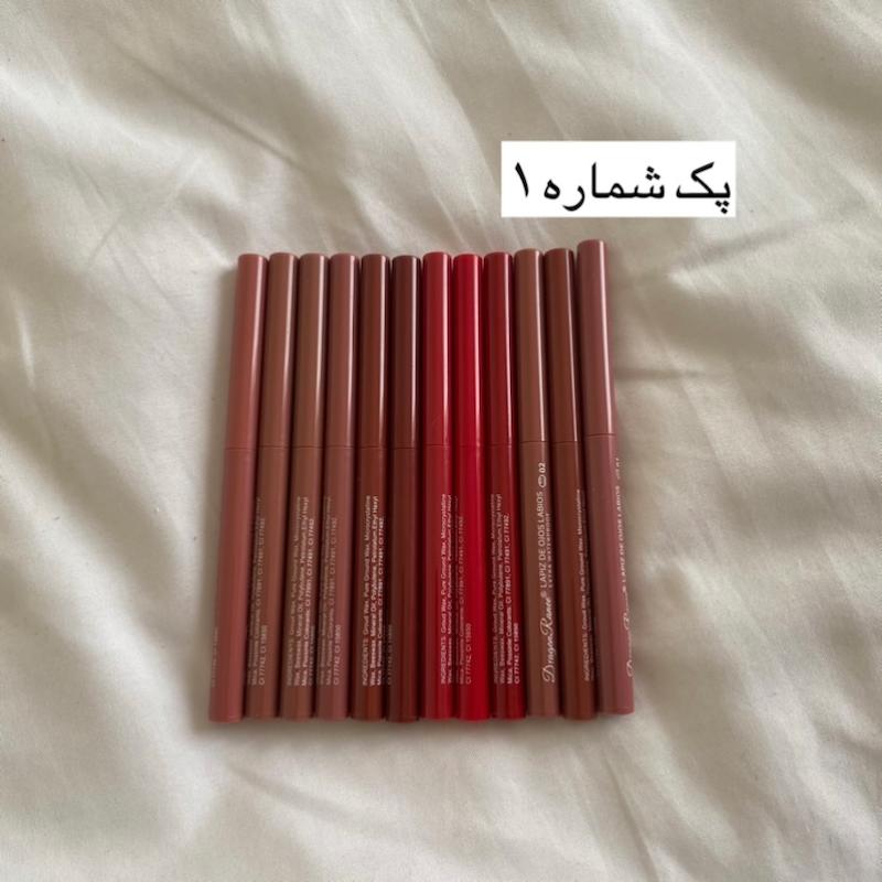 پک ۱۲ عددی رژ لب مدادی