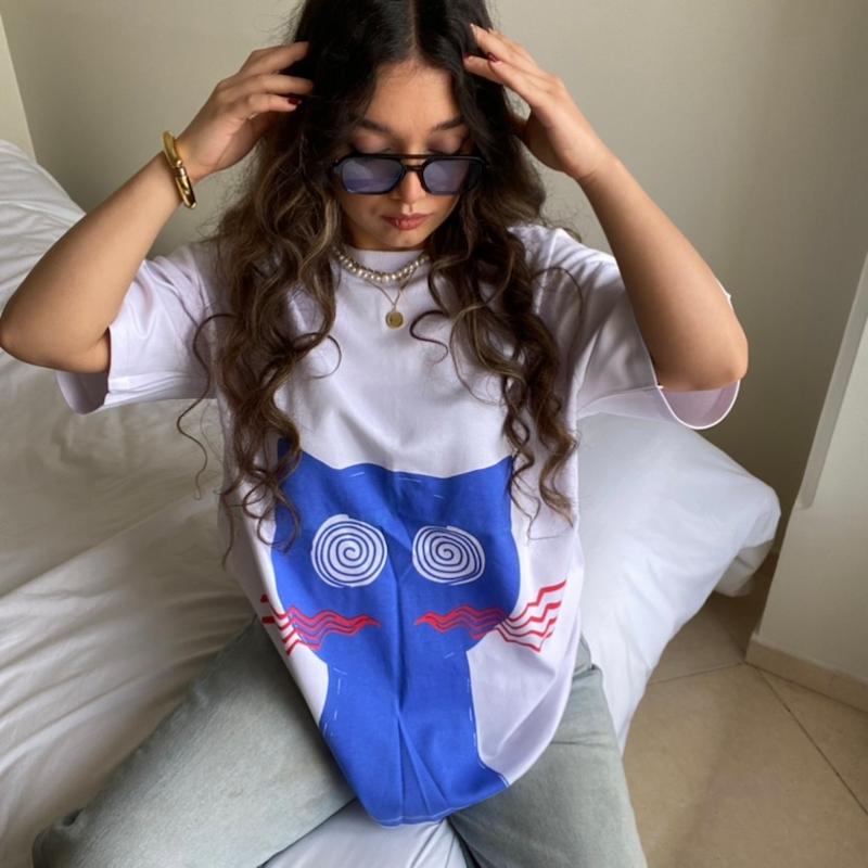 تیشرت یونیسکس پیشی😵‍💫