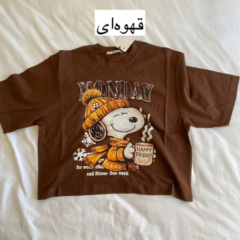 تیشرت اسنوپی قهوه (رنگبندی)