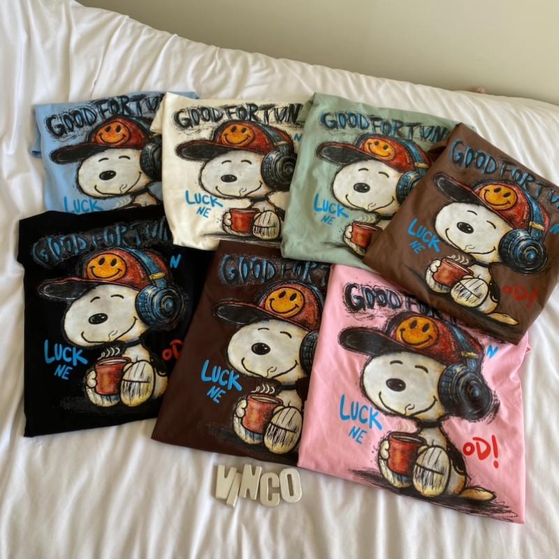 تیشرت اسنوپی هدفون (یونیسکس و رنگبندی)