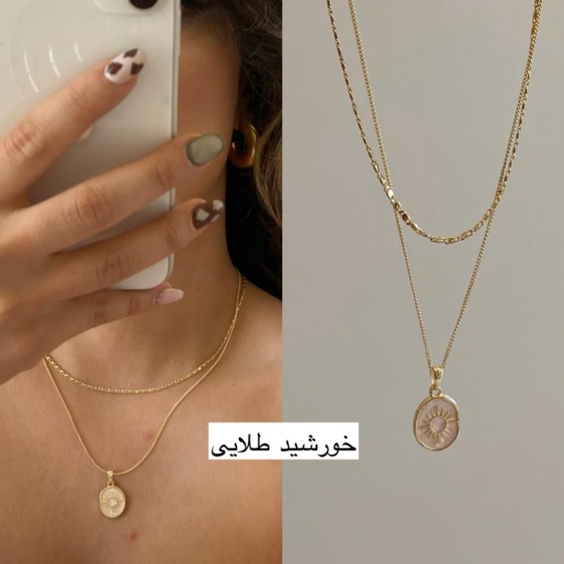 گردنبند استیل (طلایی و نقره‌ای)