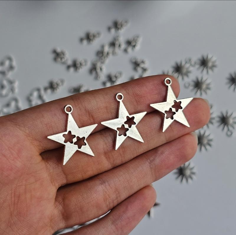 آویز فلزی ستاره مدل دو🌟