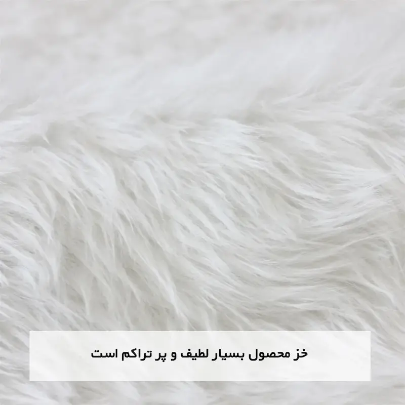 فرش ماشینی خز ترک پرز بلند ترمز دار برند وینوما
