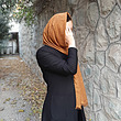 شال پاییزی خردلی