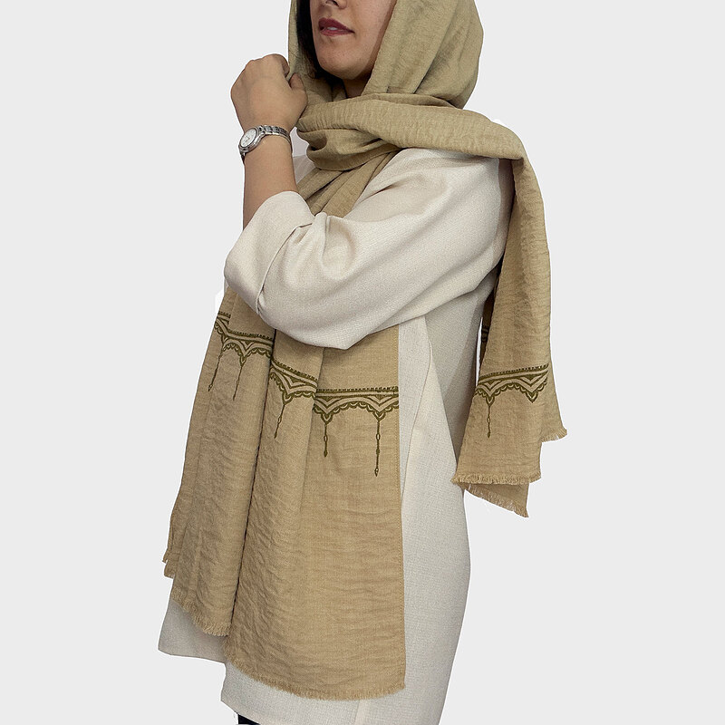 شال مجلسی طلایی رنگ