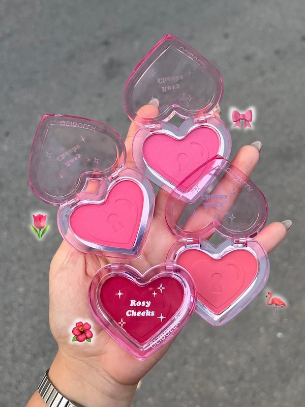 رژگونه پودری قلبی olibolla