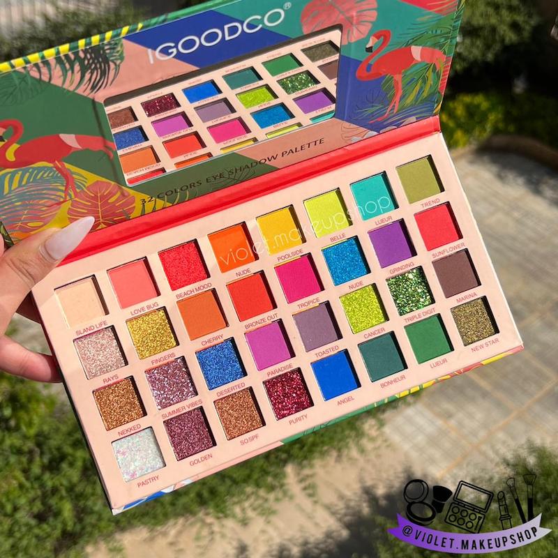 پلت سایه ۳۲ رنگ igoodco فلامینگو