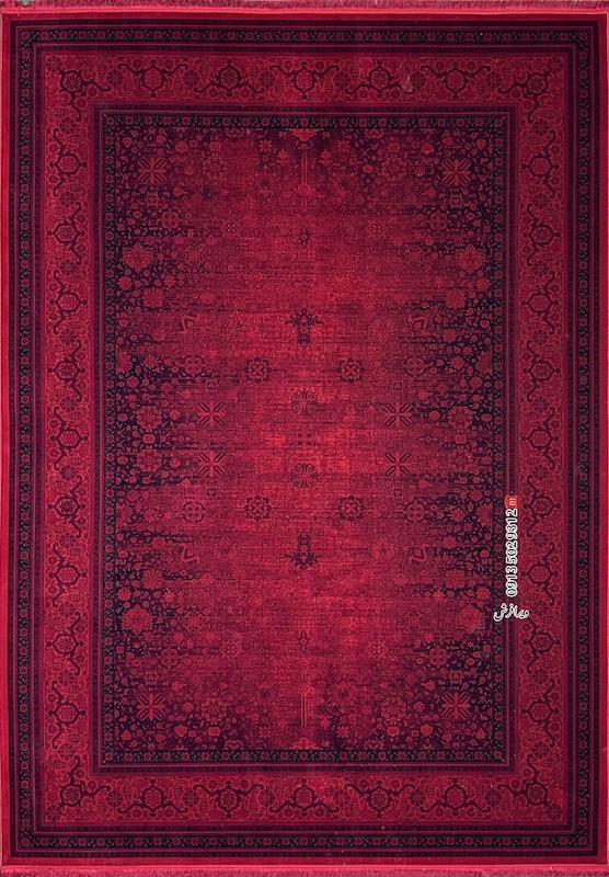 فرش ماشینی 1200 شانه طرح هرمز تراکم 3600 رنگ روناسی