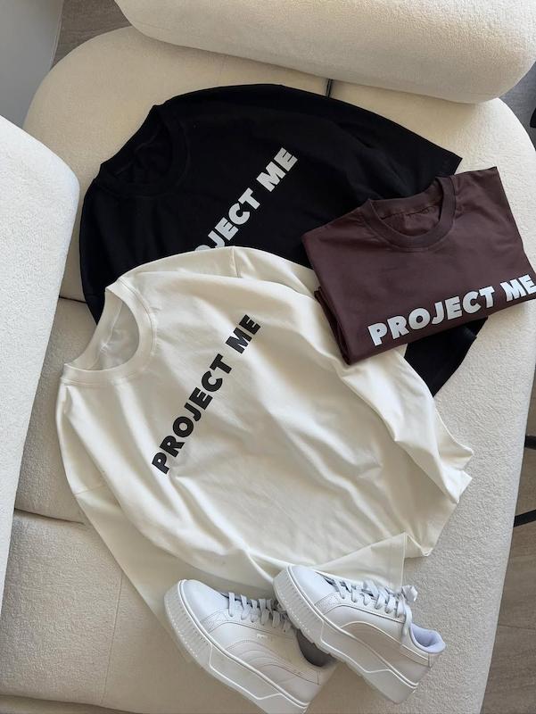 تیشرت باکسی🫧Project me🎀 کد ۵۲