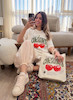 تیشرت باکسی چری cherry 🍒 کد 10
