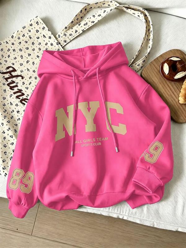 هودی صورتی NYC 89 🎀 کد ۱۲۲