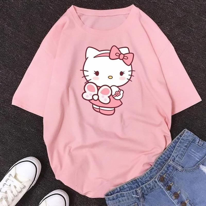 تیشرت باکسی کیتی🎀 کد ۳۴