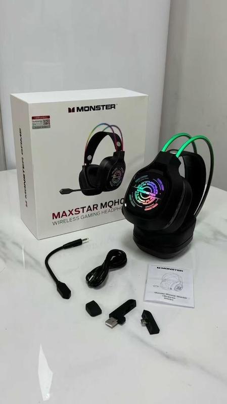 هدست گیمینگ وایرلس و بلوتوث MONSTER مدل MAXSTAR MQH09