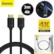 کابل HDMI برند BASEUS 4K طول 2 و 3 متر