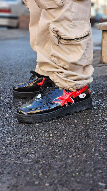 کتونی بیپ مشکی قرمز 