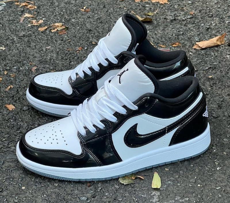 جردن دخترانه رنگ مشکی سفید 