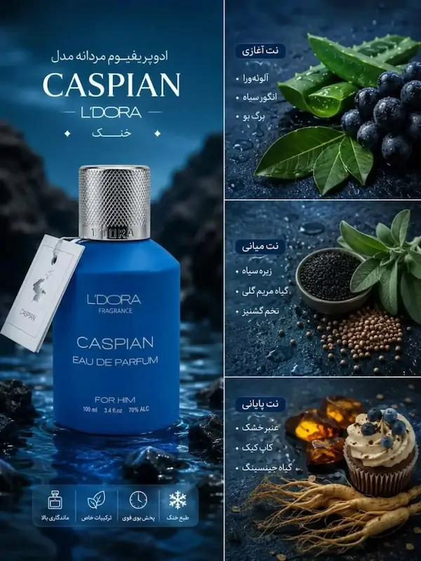  ادوپرفیوم مردانه مدل CASPIAN