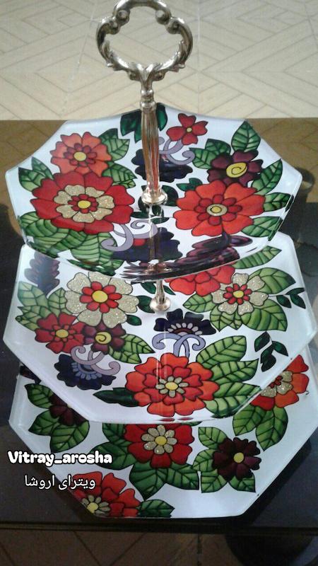 شیرینی خوری سه طبقه سفارشی ویترای